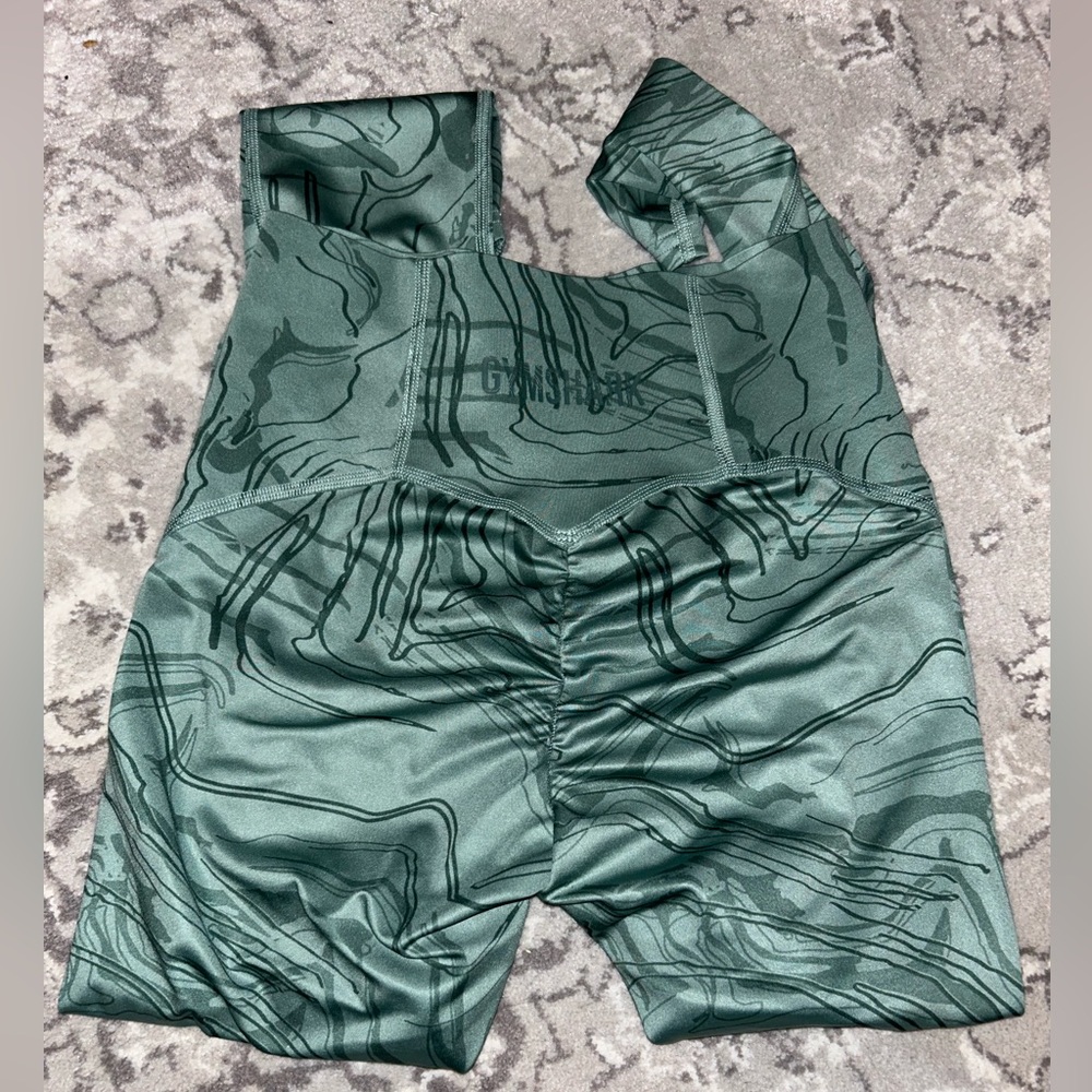 Gymshark Power Support Leggings - Green Print